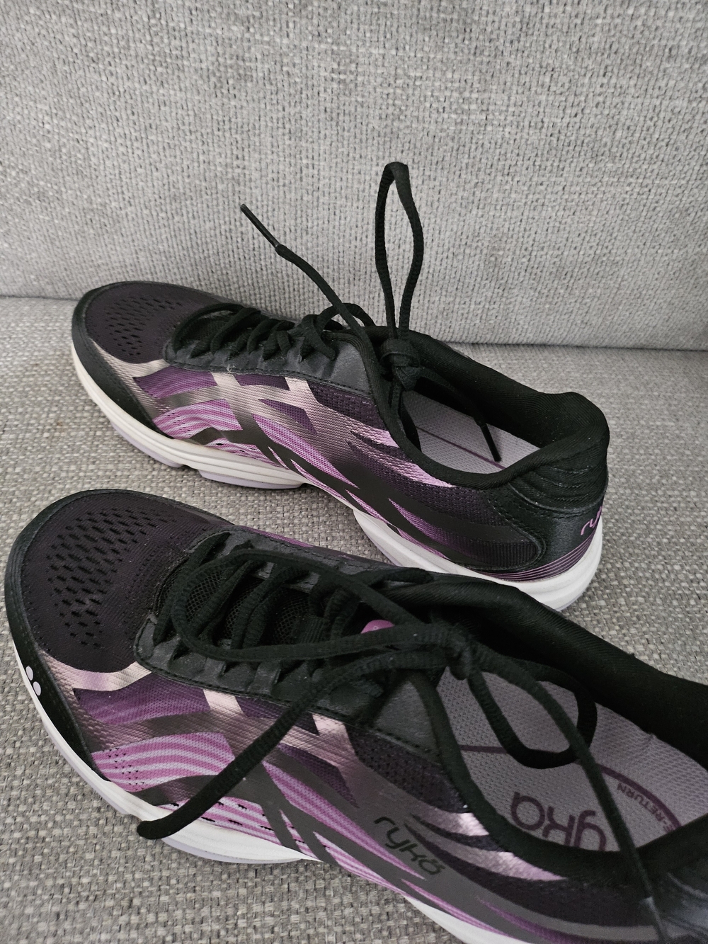 Ryka Women's Purple and Black Running Sneakers